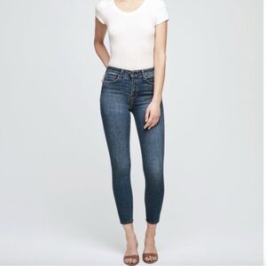 L'AGENCE Margot high-rise skinny jean in a blue wash